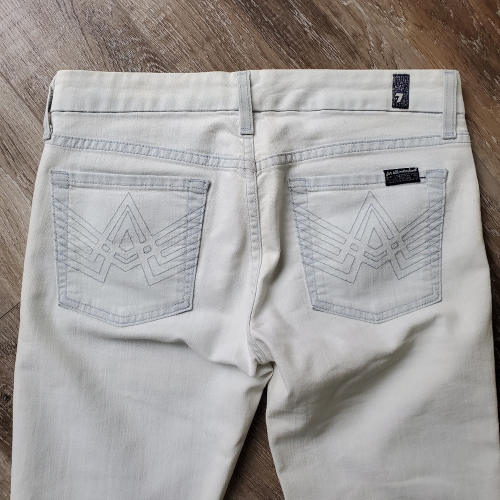 7 For All Mankind Light Wash Flare Jeans